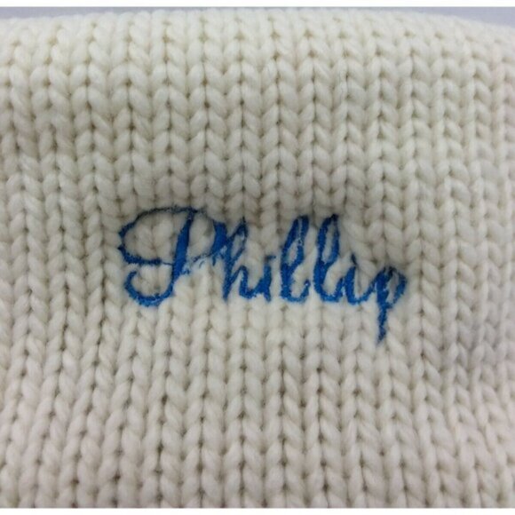 Pottery Barn Phillip Holiday Merry and Bright Knit Christmas Stocking Nordic 27 - Picture 2 of 9